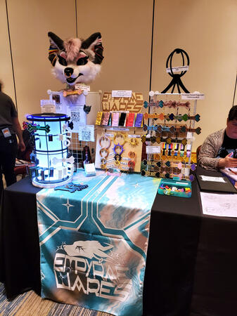 Table setup at StratosFur 2024