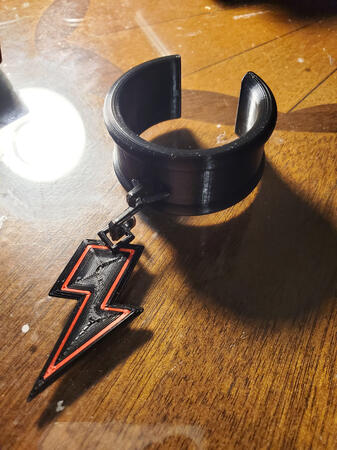 Custom fursuit hanging charm cuff earring