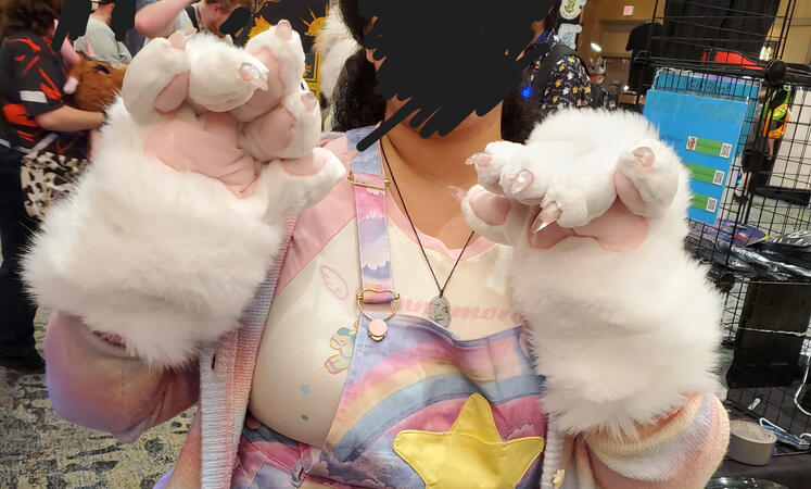 Premade 5-finger, resin claw fursuit paws