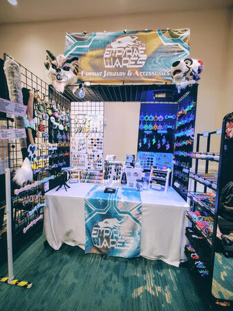 Alamo City Fur Con Dealer's Den 2025 6ft table booth
