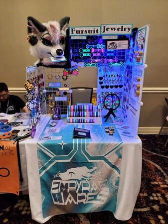 Lone Star Fur Con Artist Alley 2025 3ft table