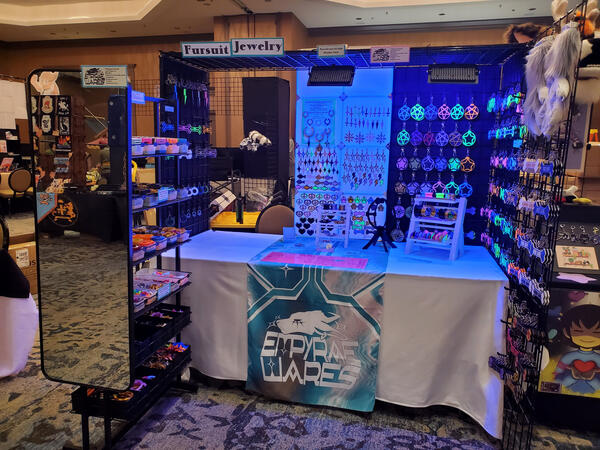 Texas Furry Fiesta Dealer's Den 2025 6ft table booth